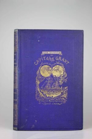 Jules Verne : Les enfants du capitaine Grant. Cartonnage personnalisé.